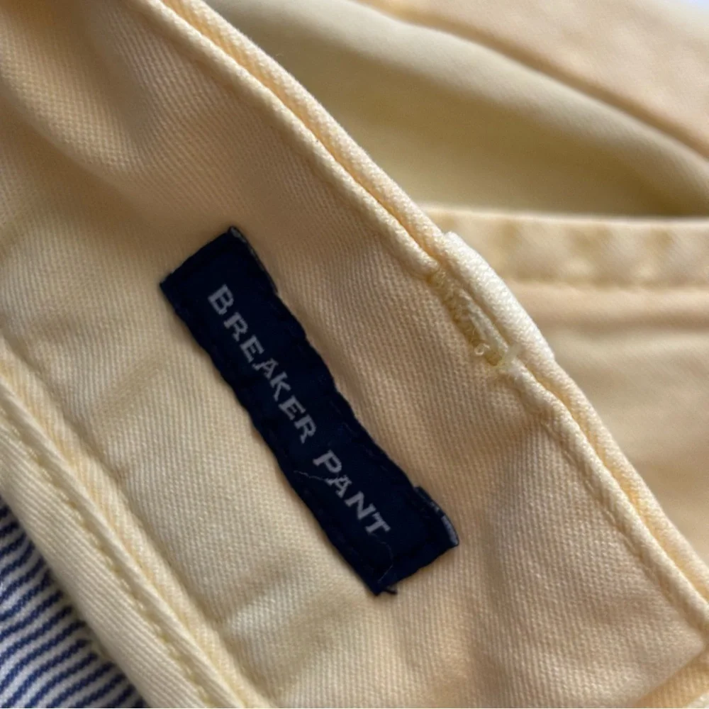 Vineyard Vines Men’s Slim Straight Stretch Breaker Pants Lemon Drop 30x32 New
